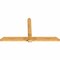Ekena Millwork Eugene Rough Sawn Timber Gable Bracket, Western Red Cedar, 96"W x 52"H x 4"D x 6"F, 13/12 Pitch GBW096X52X0406EUG00RWR - alternate 4